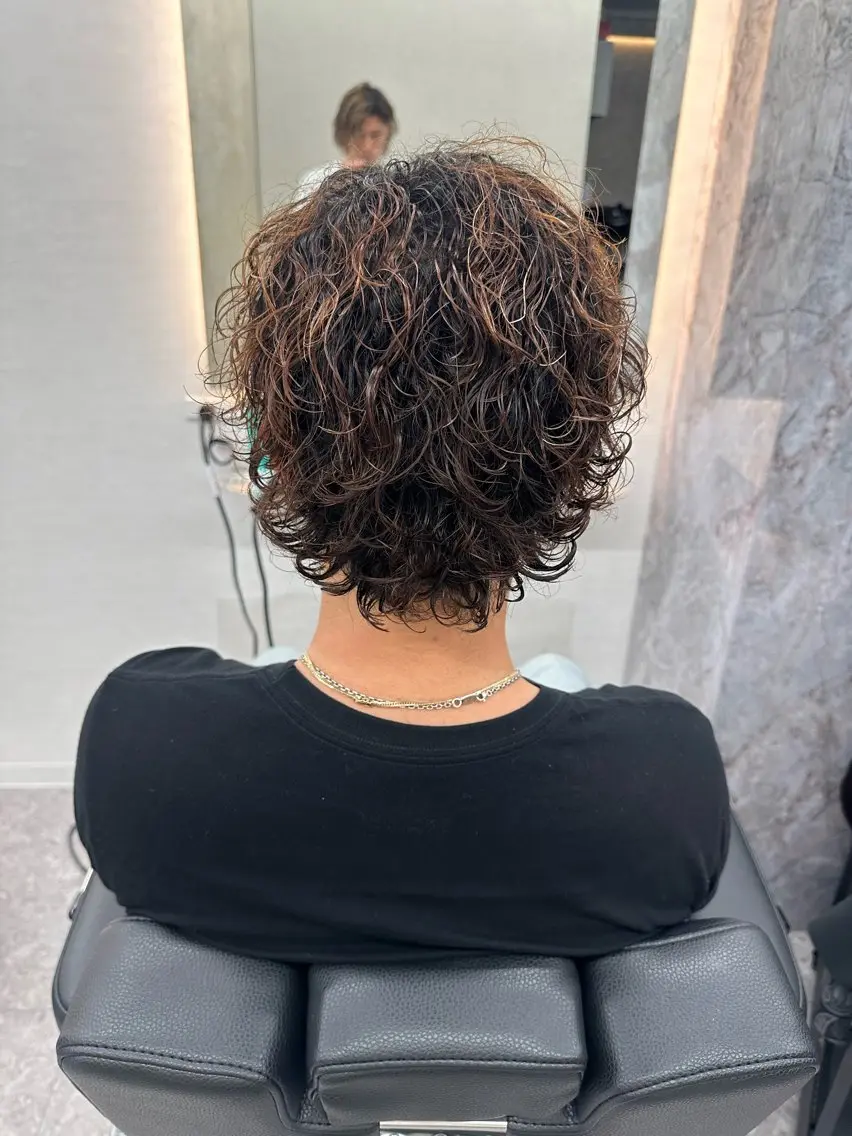 カラー パーマ メンズ 大宮/海外風パーマ 🇺🇸隼也🇪🇸のヘアスタイル