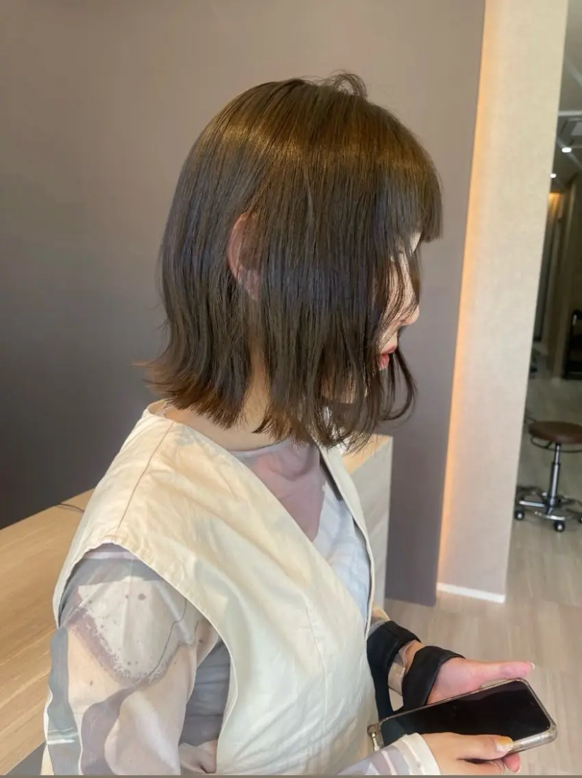 カラー ベージュカラー ブラウンカラー ブラウンベージュ 戸上 メグのヘアスタイル