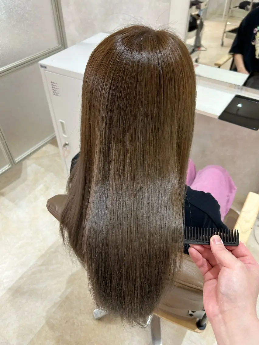 セミロング カラー ヘアカラー トリートメント ヘアセット 💙まこと💙艶 カラー(Rico)のヘアスタイル