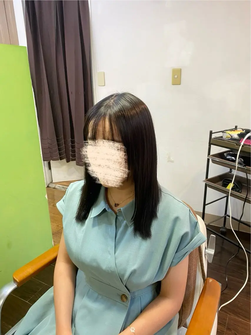 ミディアム カラー パーマ 縮毛矯正 ストレートパーマ 20代〜40代 大塚🌱松原大将のヘアスタイル