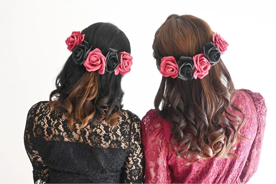 ヘアアレンジ ハーフアップ 麻優 ヘアセットのヘアスタイル