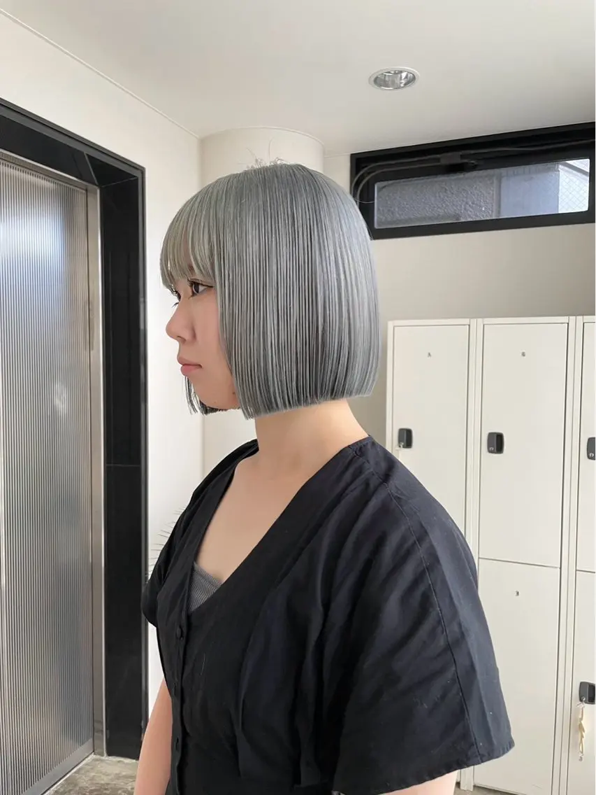 ショート 𝒀𝒖𝒊𝒏𝒂 梅田/透明感カラーのヘアスタイル