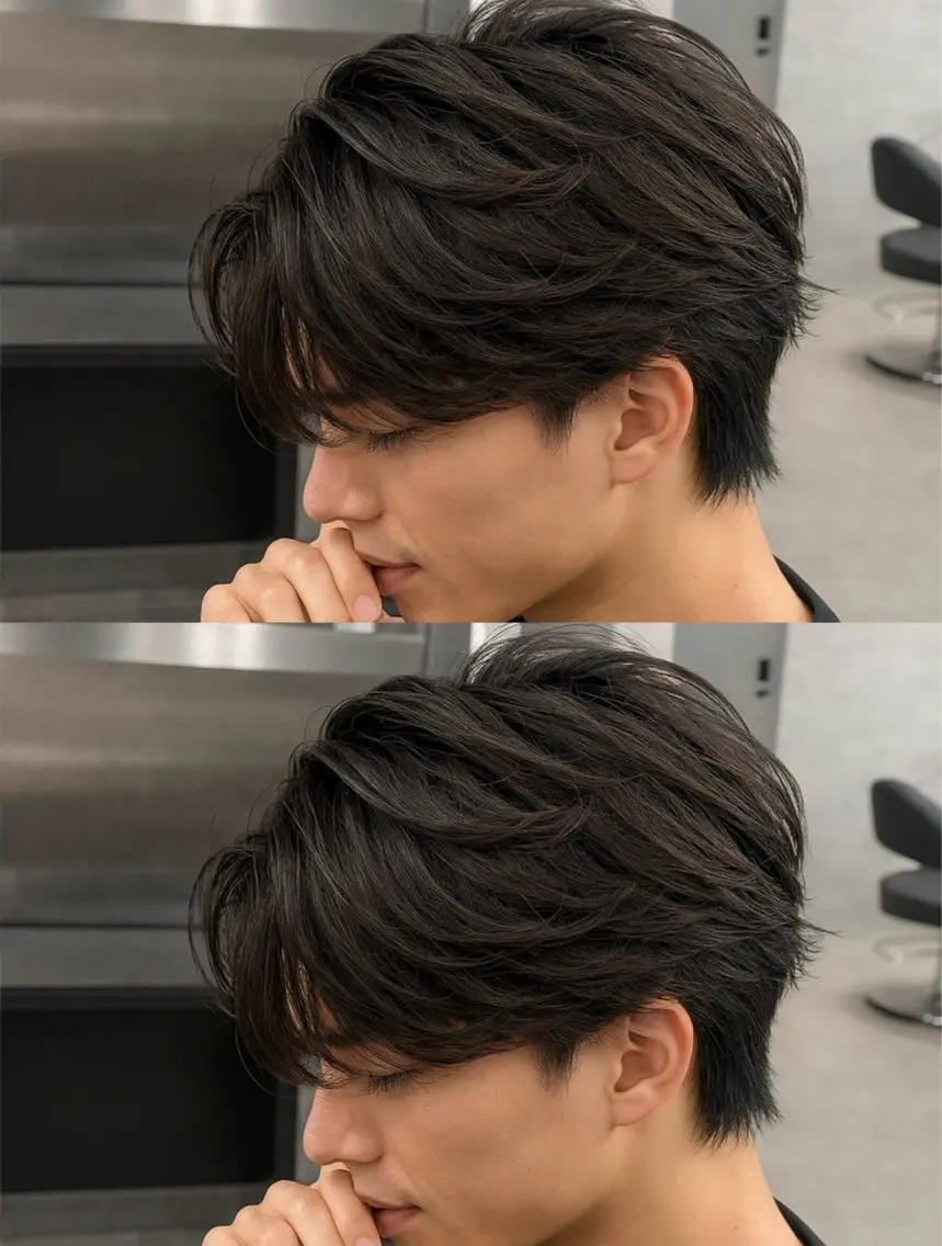 ミディアム パーマ ヘアアレンジ メンズ ミディアムパーマ メンズパーマ メンズツイストパーマ 波巻きパーマ ツイストパーマ カット トリートメント ヘッドスパ ヘアセット 🔥ニュアンス フェザー小林海斗🔥のヘアスタイル