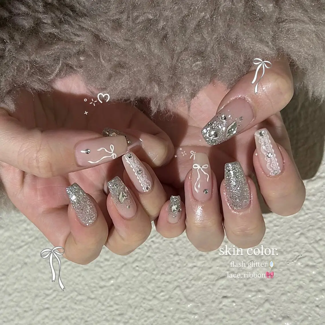 ネイル パラあり！フィルイン 美フォルムのネイルデザイン