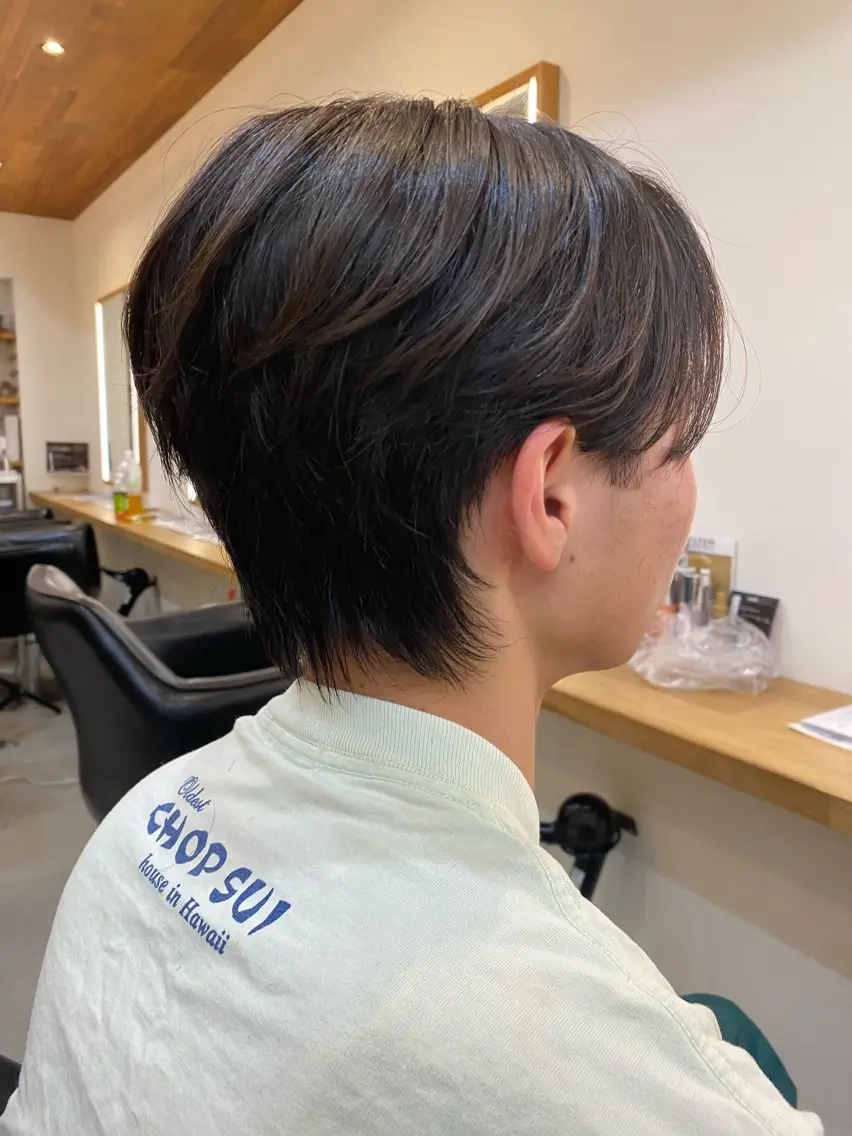 メンズ センターパート 松下 颯のヘアスタイル