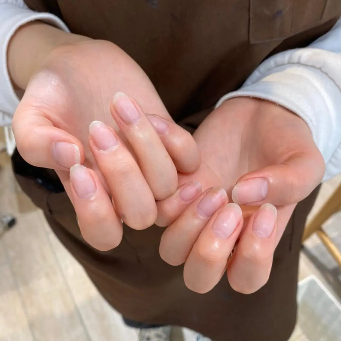 ジェルオフ+ファイリング(長さ整え)【スカルプ・ハードジェルは1本220円追加】の写真
