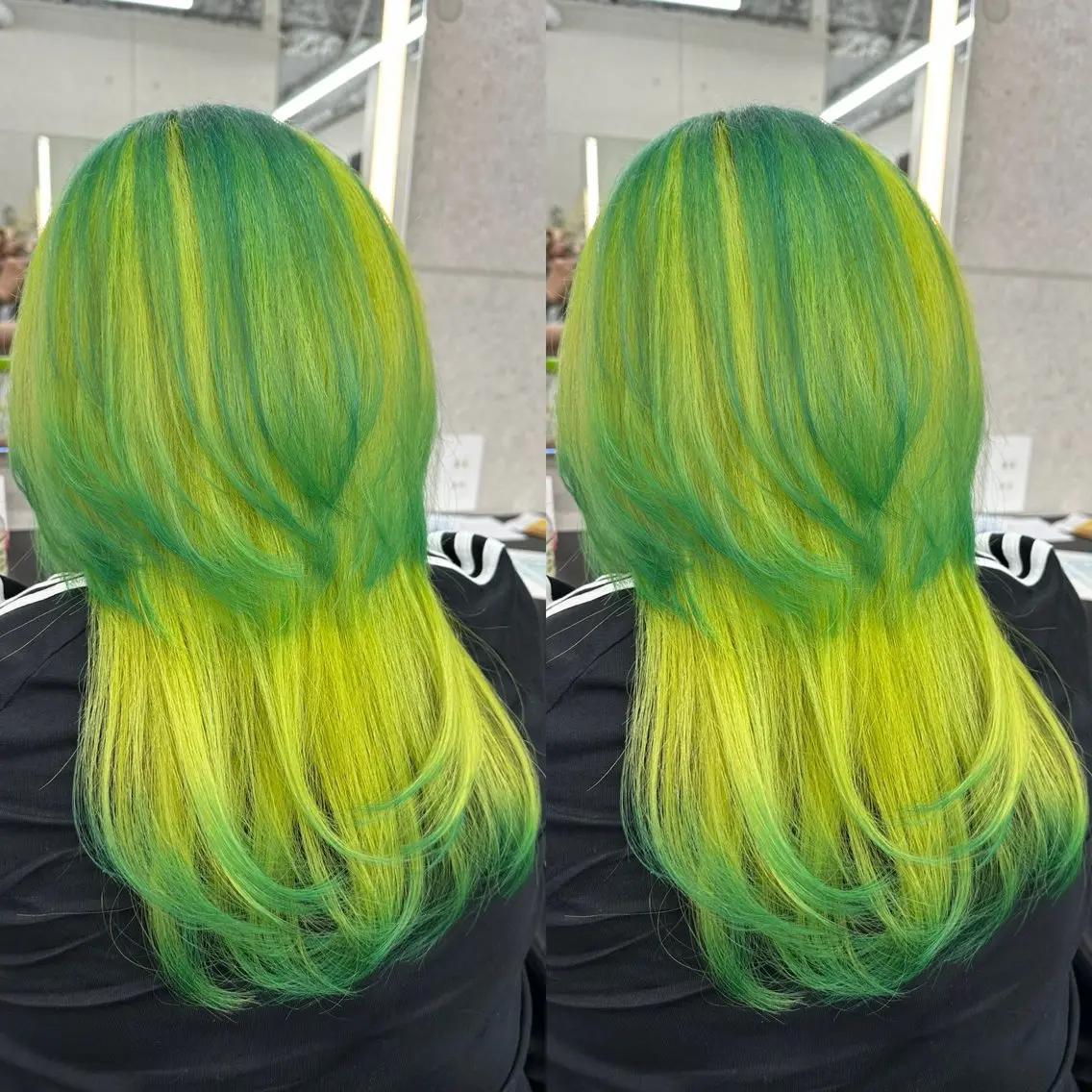 セミロング カラー デザインカラー ヘアカラー トリートメント PSY【サイ】池袋 KYOKAのヘアスタイル