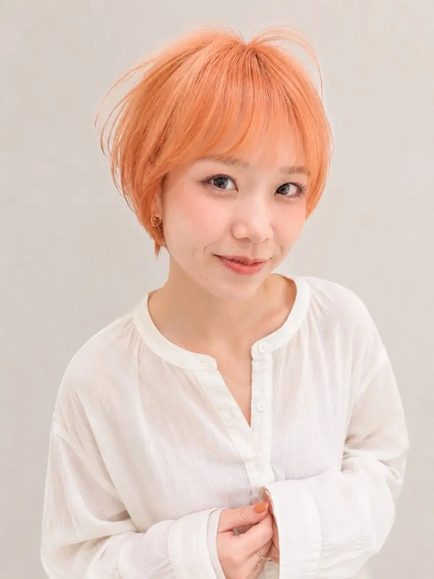 ショート カラー ヘアカラー トリートメント stair:case 🌱Fuka🌱🦖のヘアスタイル
