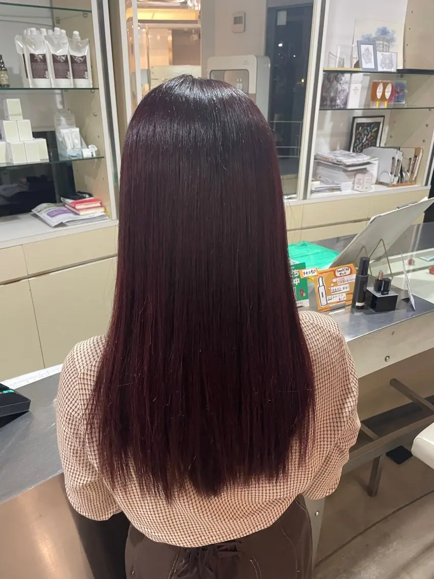 ロング カラー 佐藤彩野/艶カラー /透明感カラーのヘアスタイル