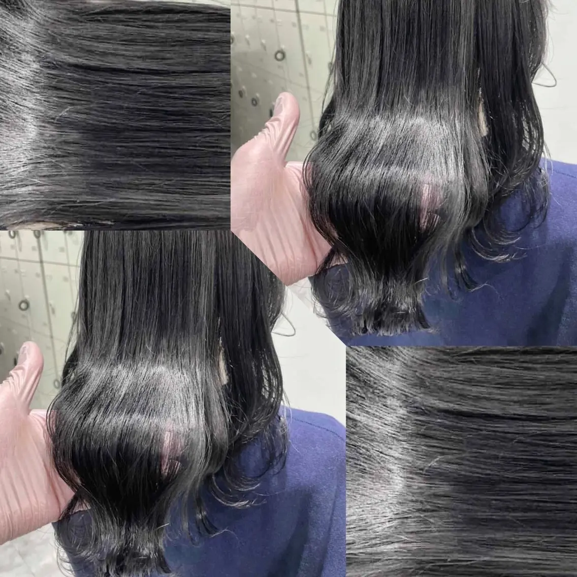ミディアム カラー ヘアアレンジ ヘアカラー トリートメント ヘッドスパ ヘアセット 韓国風ベージュ🤎 赤みなし🌿横浜🤎のヘアスタイル