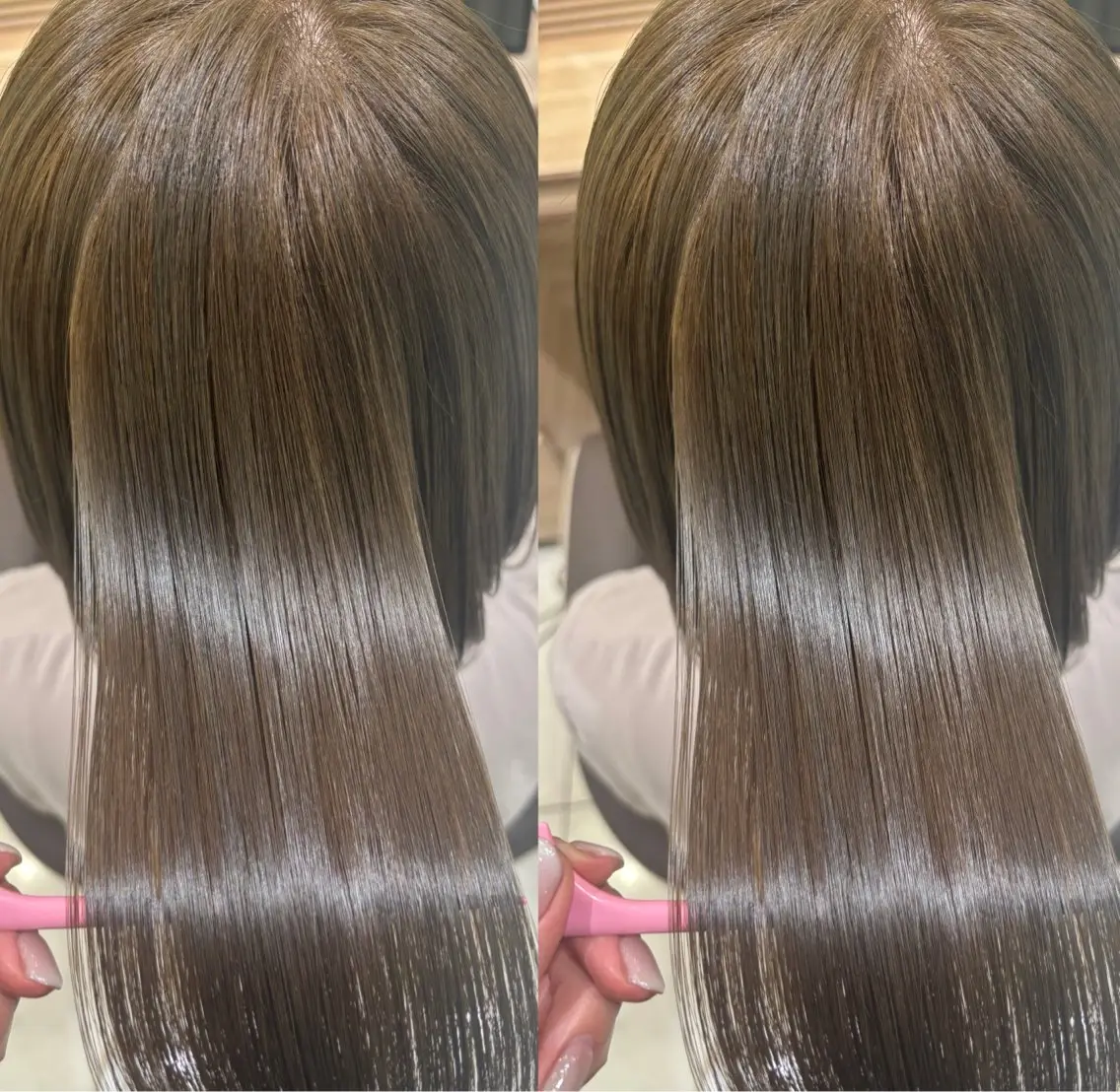 ミディアム ヘアカラー トリートメント ☁🫧縮毛矯正 /沖春奈🪽🫧のヘアスタイル