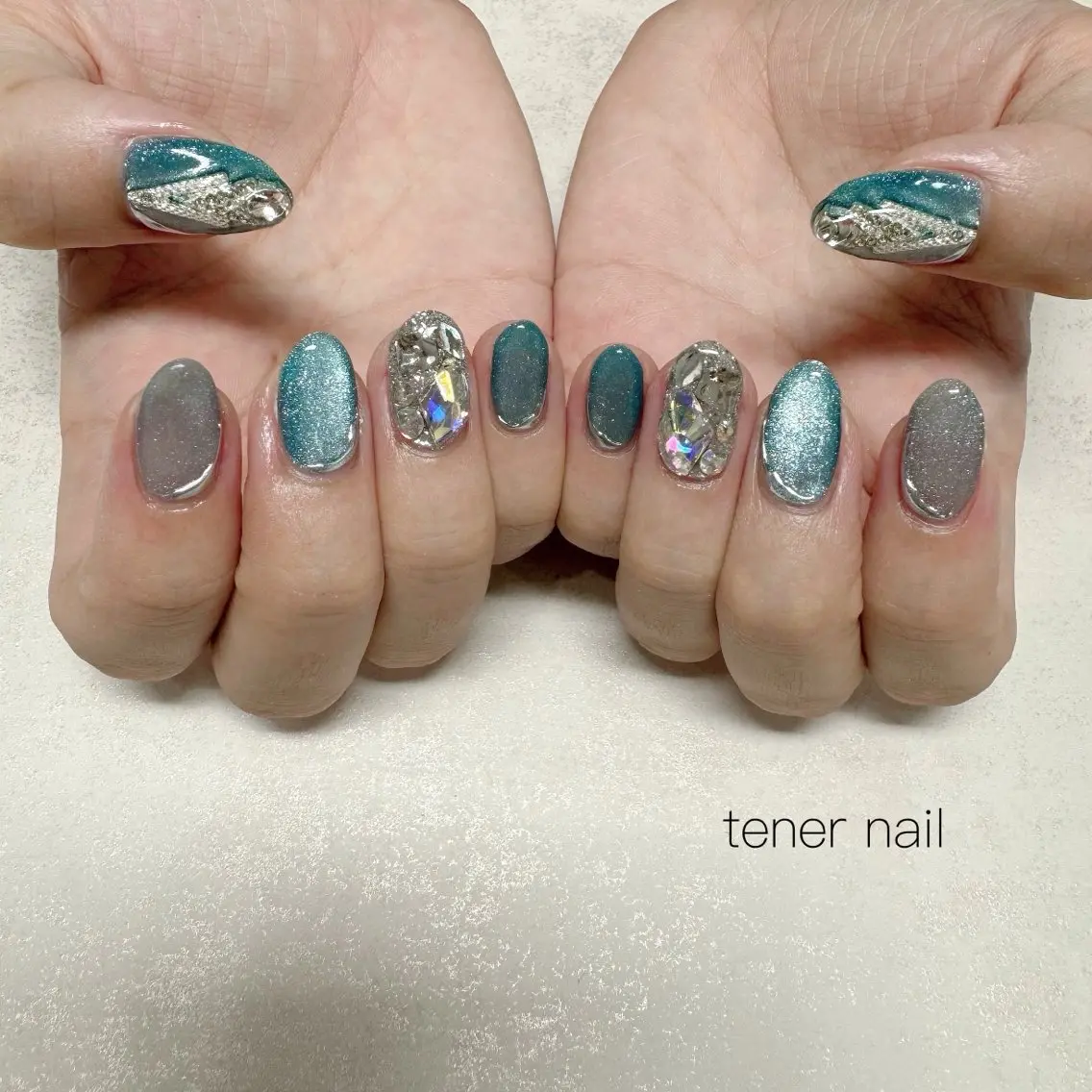 ネイル マグネットネイル ハンドネイル テネルネイル tener nailのネイルデザイン