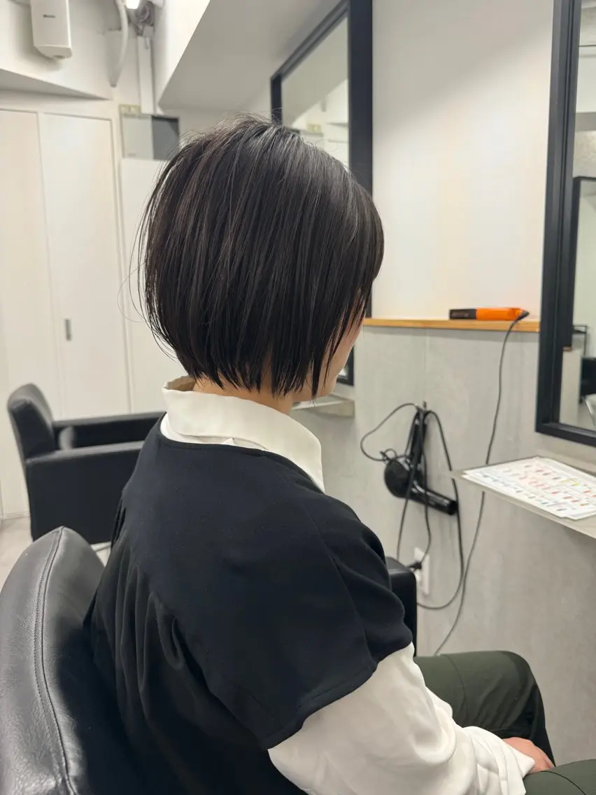 ショート ボブ/レイヤーカット 縮毛矯正/コウキ新宿のヘアスタイル