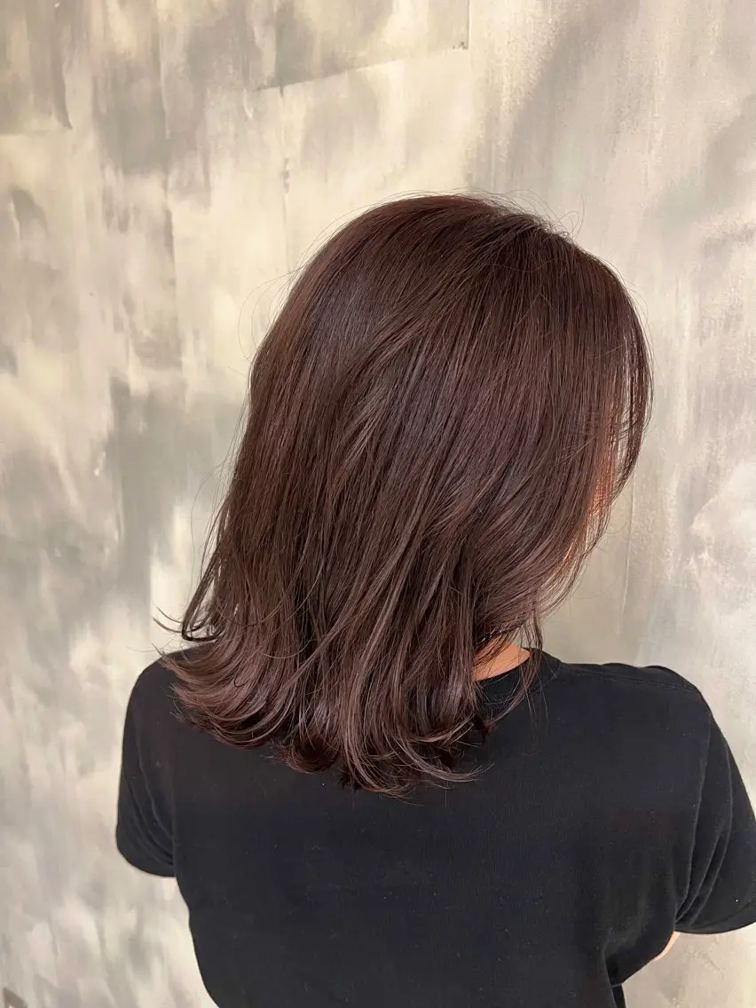 ショート ヘアカラー ✨艶髪／透明感カラー ミユ💜のヘアスタイル
