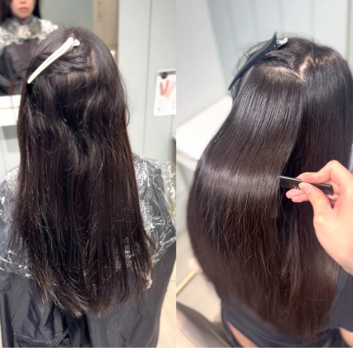 ロング カット 縮毛矯正 縮毛矯正/ 髪質改善/信之介のヘアスタイル