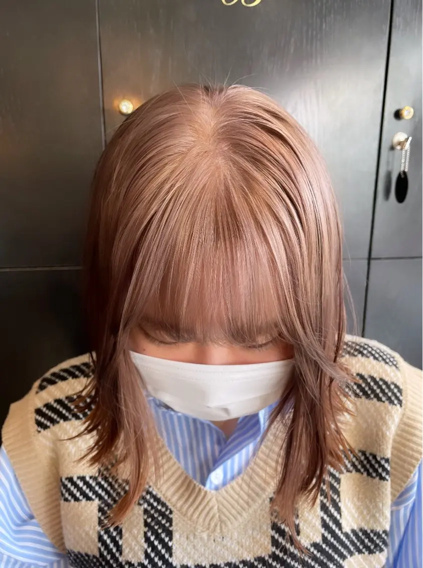 ミディアム カラー 💞暖色カラー 💞risaのヘアスタイル