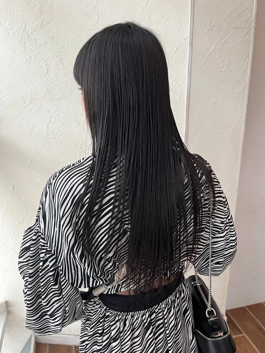 パーマ 酸性ストレート ストレートパーマ 縮毛矯正 酸性ストレート/ 暖色カラー/ココネのヘアスタイル