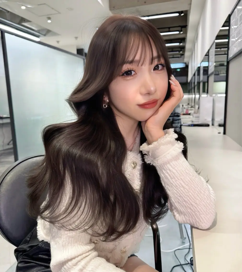 ロング 韓国風ヘア ロング 似合わせカット votan lilleyのヘアスタイル