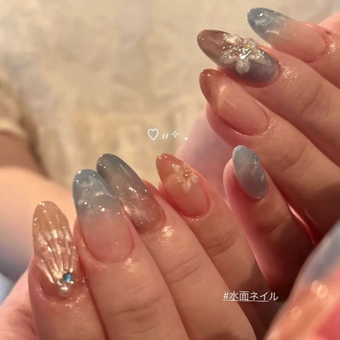 ネイル フラワーネイル ハンドネイル ballie／小野原 なつみのネイルデザイン