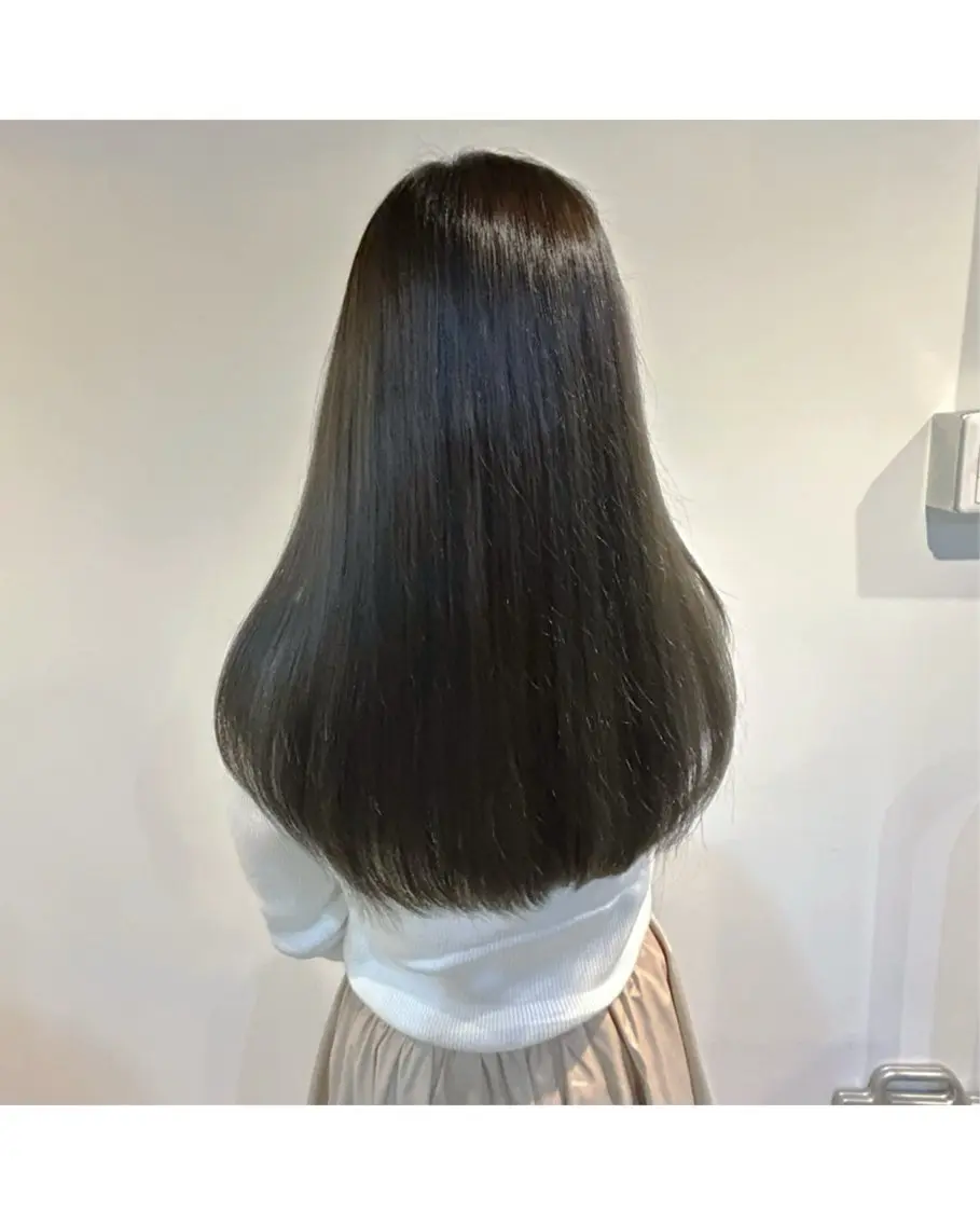 カラー 透明感カラー ヘアカラー トリートメント カットモデル募集 ayaのヘアスタイル