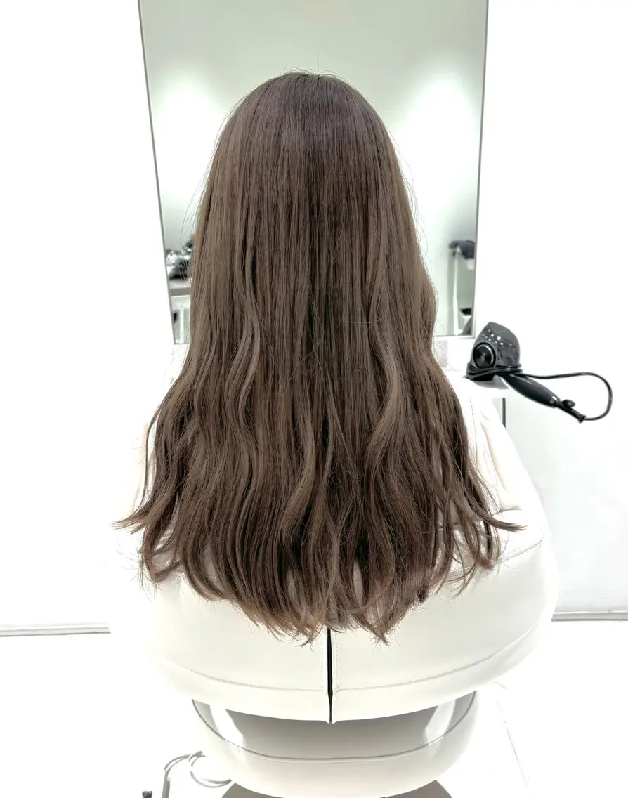 ロング カラー ベージュカラー ミルクティーベージュ ブリーチモデル大募集 ♡Manamiのヘアスタイル