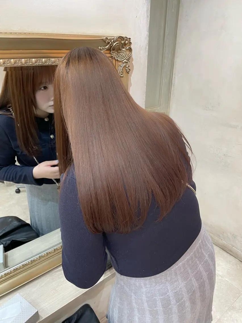 カット✂︎＋ナチュラル縮毛矯正✨＋髪質改善ヘアエステ✨の写真