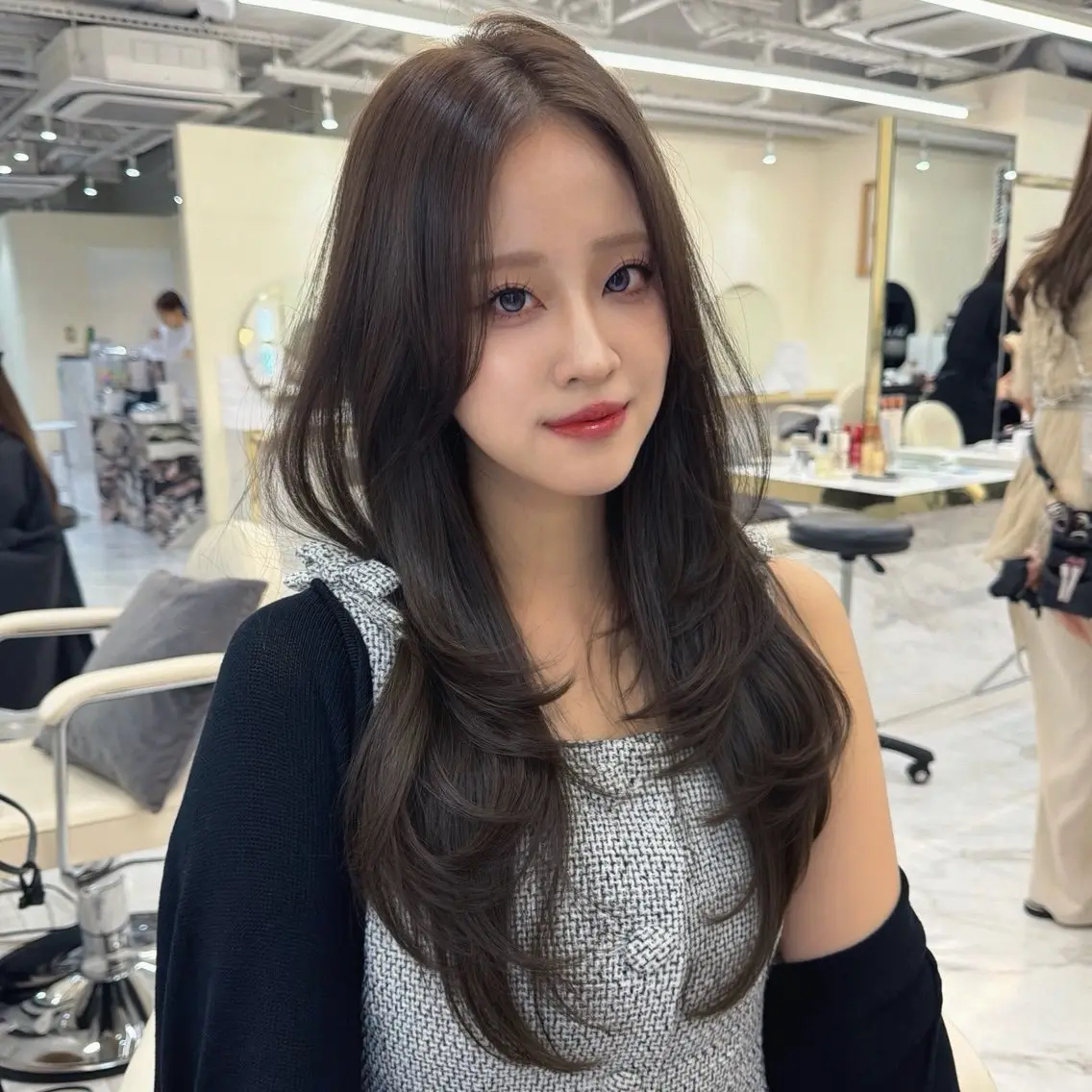 ロング カット hiyori🎀 トレンドレイヤーのヘアスタイル