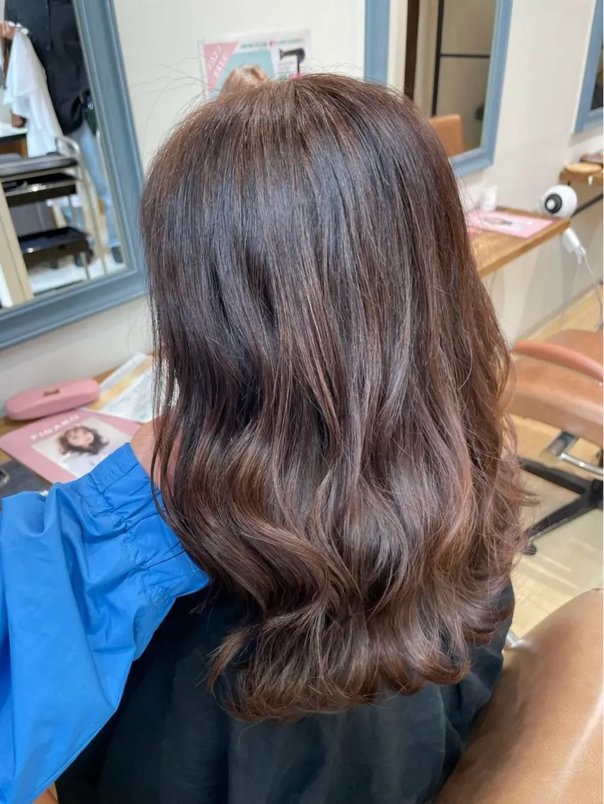 カラー ヘアカラー ユキ 東大阪カラーモデルのヘアスタイル
