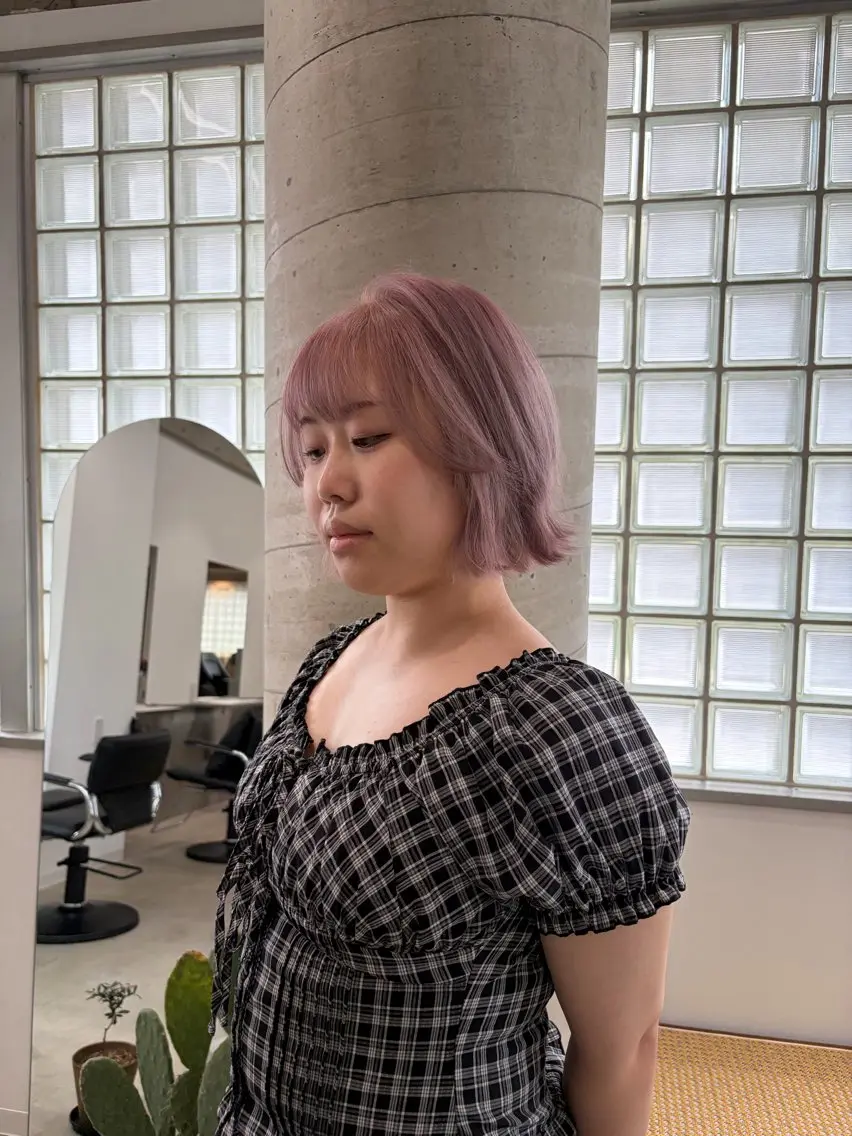 ショート カラー カット ヘアカラー トリートメント 縮毛矯正/艶カラー 【1日1名限定】のヘアスタイル
