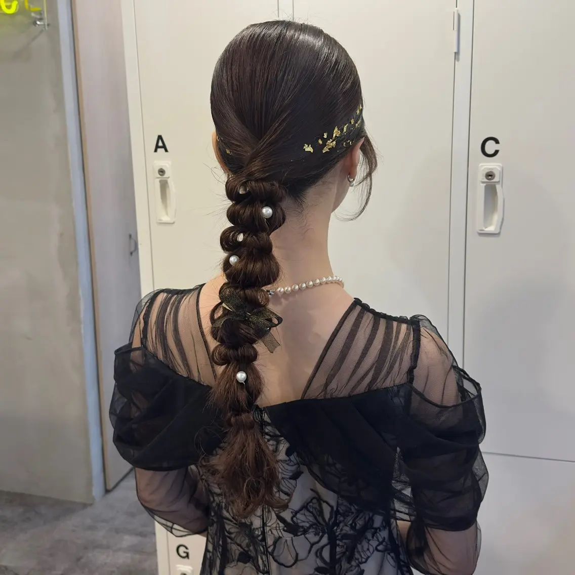セミロング ヘアアレンジ ヘアセット makoto / 韓国風ヘア🎀🪄︎のヘアスタイル