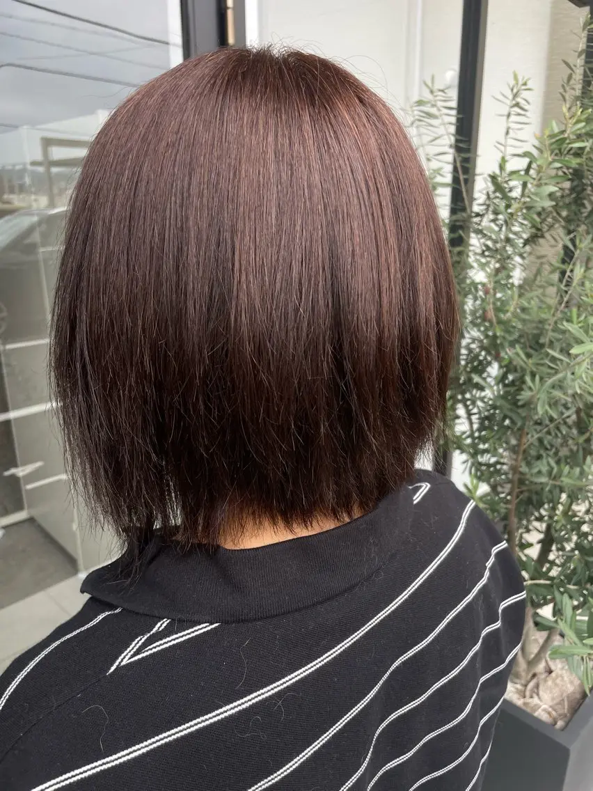 縮毛矯正 トリートメント 能勢 花恋のヘアスタイル