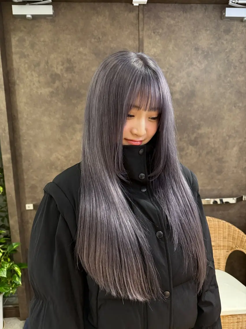ロング ヘアカラー 似合わせスタイル☁️ 堀内志茉🍀のヘアスタイル