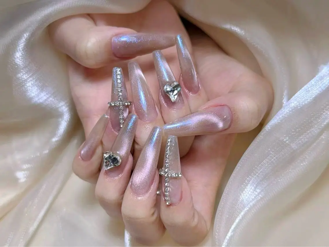 ネイル チークネイル 長さ出し フレンチネイル ジェルネイル 韓国ネイル ハンドネイル Lucky Nail Salon2のネイルデザイン