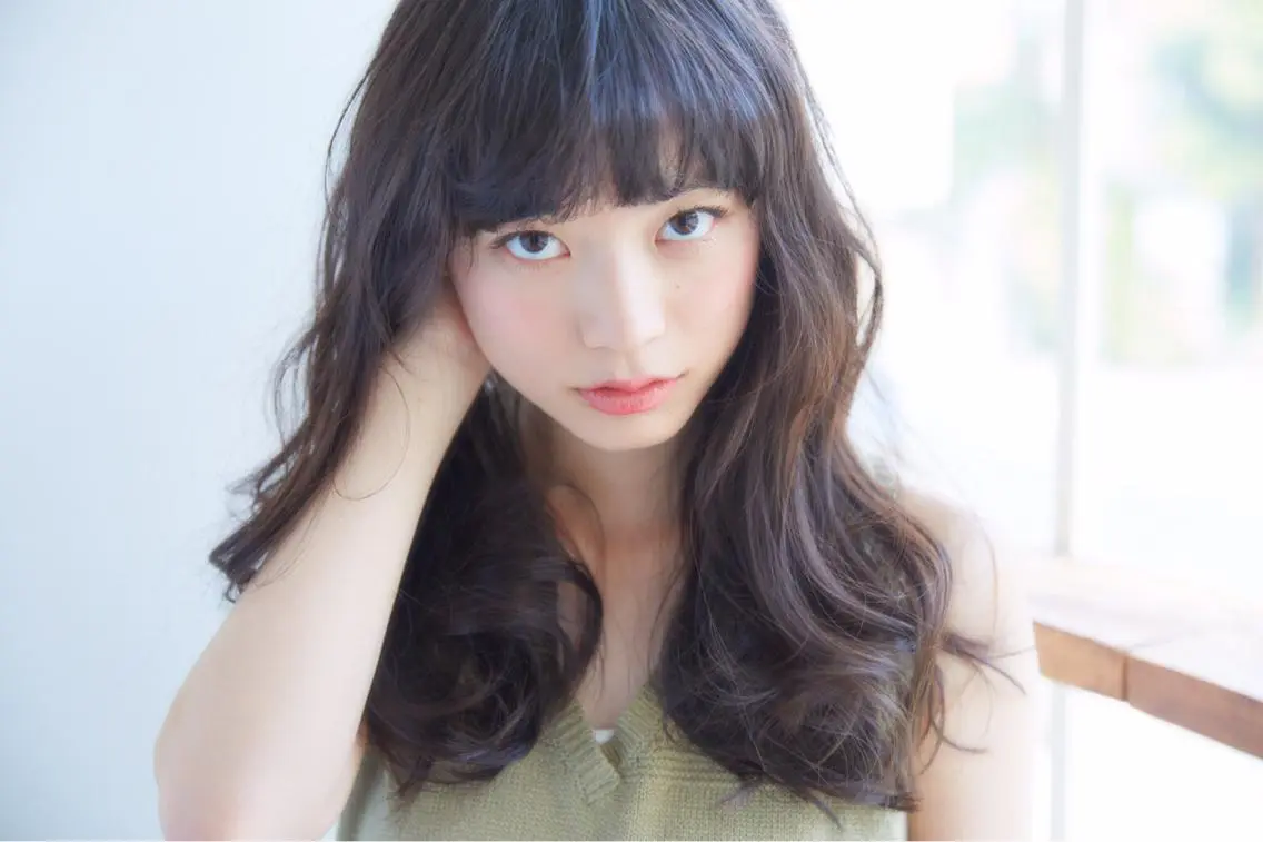 ロング カラー パーマ 似合わせhair🔸 アサダ　タカコ🔸のヘアスタイル