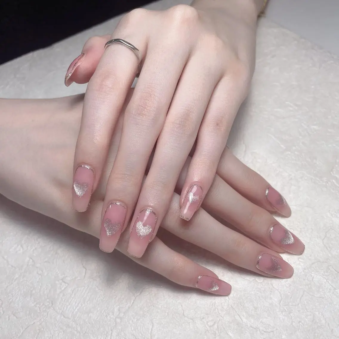 ネイル ハンドネイル M 🌷Nail 長さだし専門店のネイルデザイン