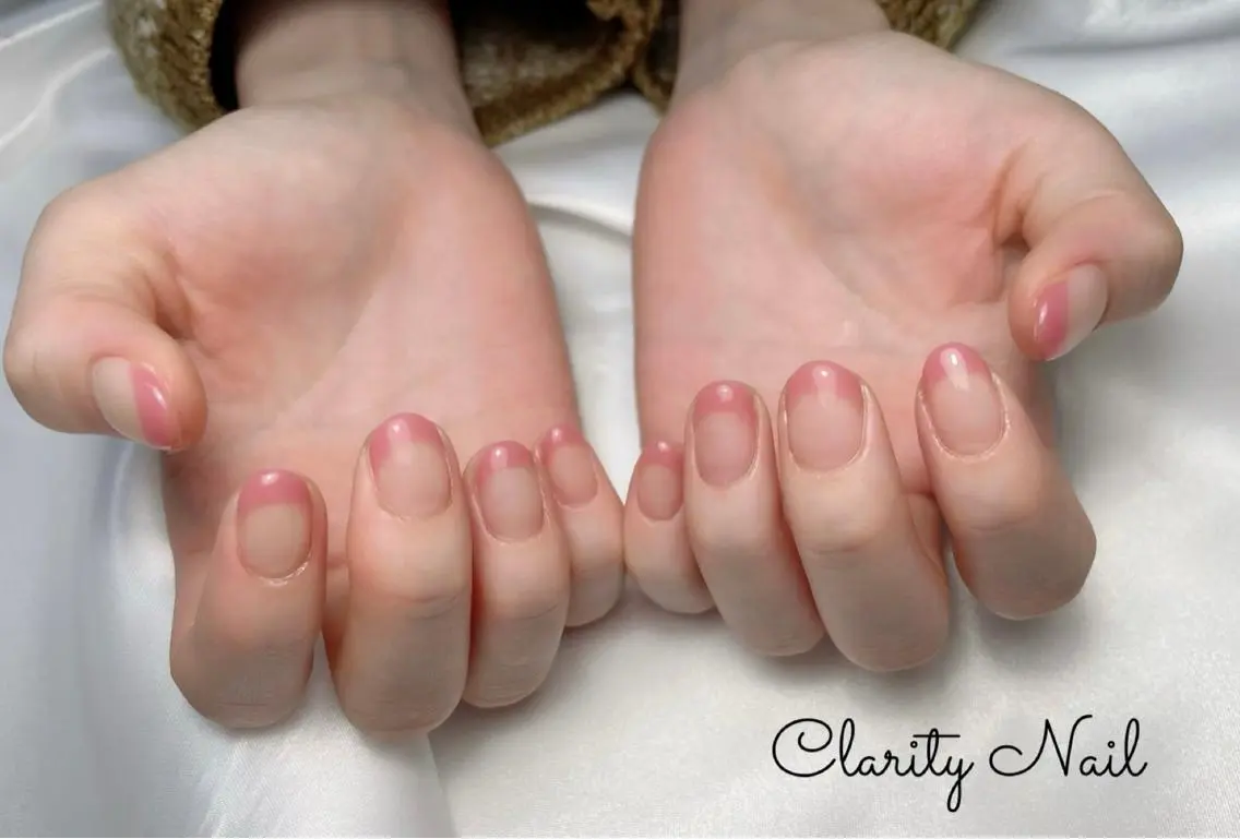 ネイル フレンチネイル ハンドネイル Clarity Nailのネイルデザイン