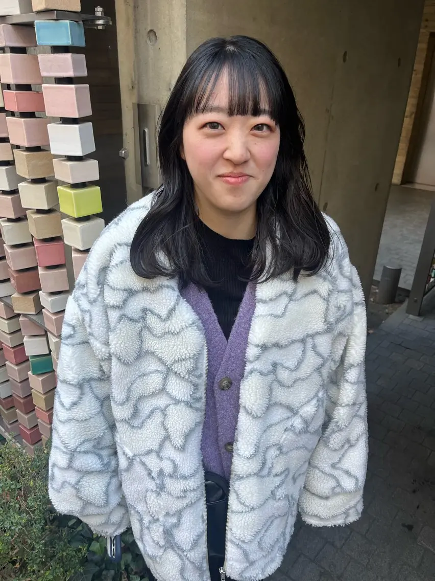 ミディアム 【美ボブ.艶カラー. 梅田茶屋町】midoのヘアスタイル