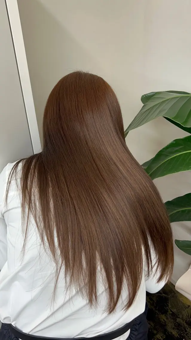 ロング カラー ヘアカラー ミディアムレイヤー/ 艶カラー🎀 emiのヘアスタイル