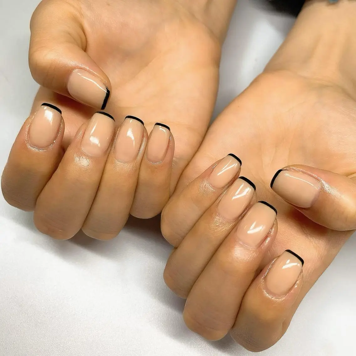 ネイル フレンチネイル グリーン vivi nailのネイルデザイン