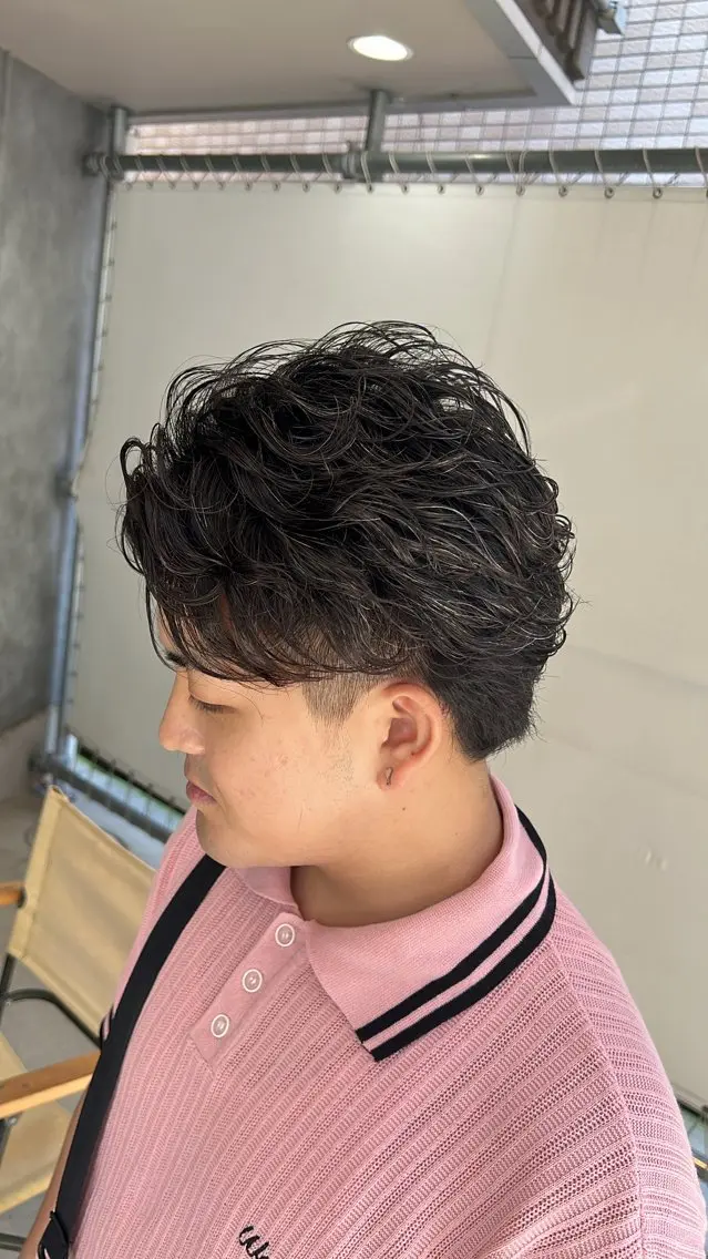カラー パーマ 朝陽 /メンズヘア特化のヘアスタイル