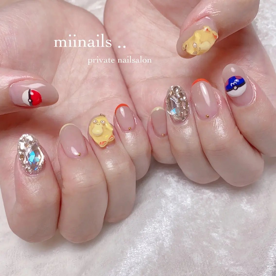 ネイル 韓国ネイル ワンホンネイル ハンドネイル nailsalon miinailsのネイルデザイン