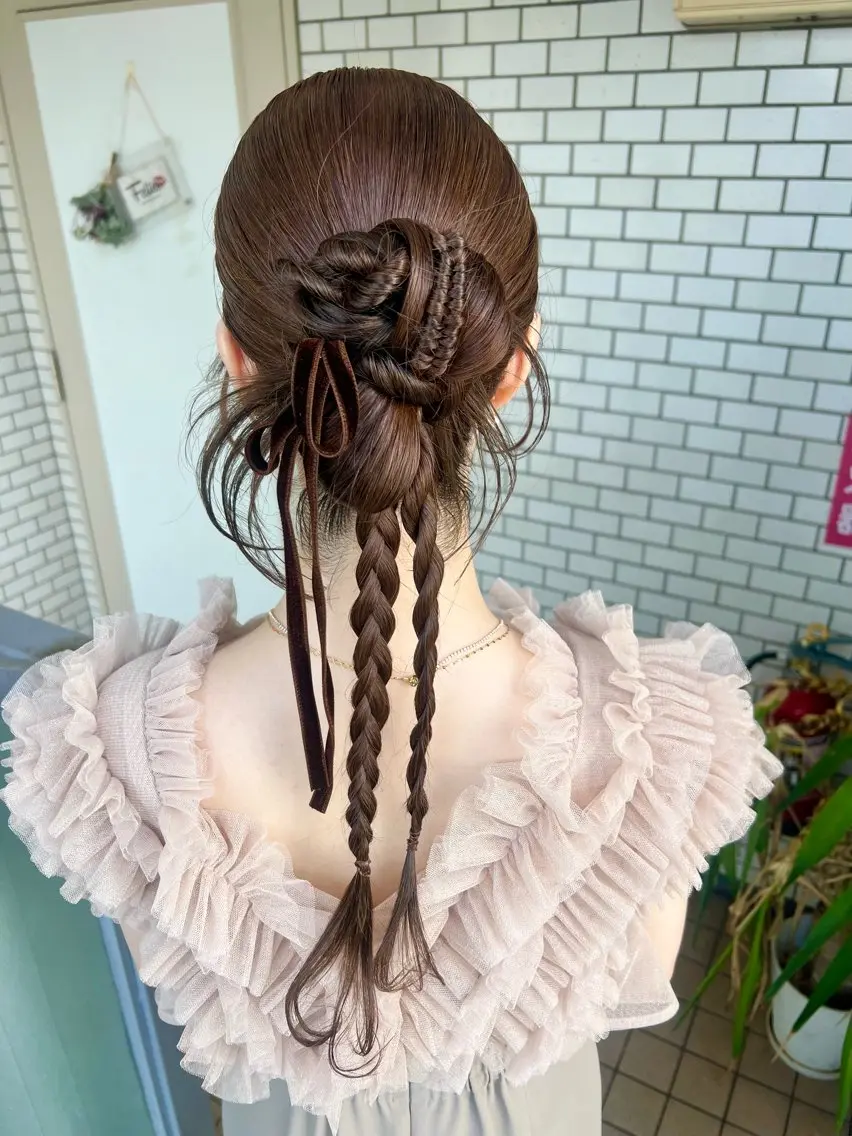 ヘアアレンジ ヘアセット 大人可愛いヘアメイク 💋🧚♀️しずかのヘアスタイル