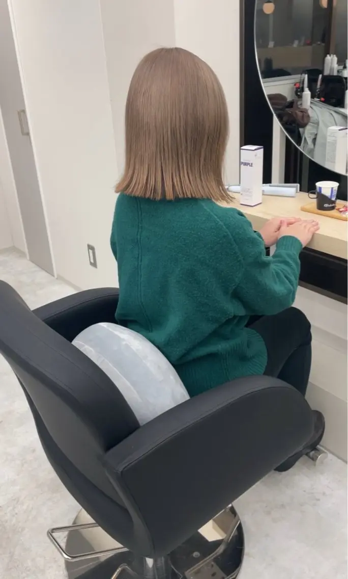 カラー ベージュカラー ダブルカラー ミルクティーベージュ ボブ カット ヘアカラー 『最新ヘア・髪革命』 🐬YUYA🐬のヘアスタイル