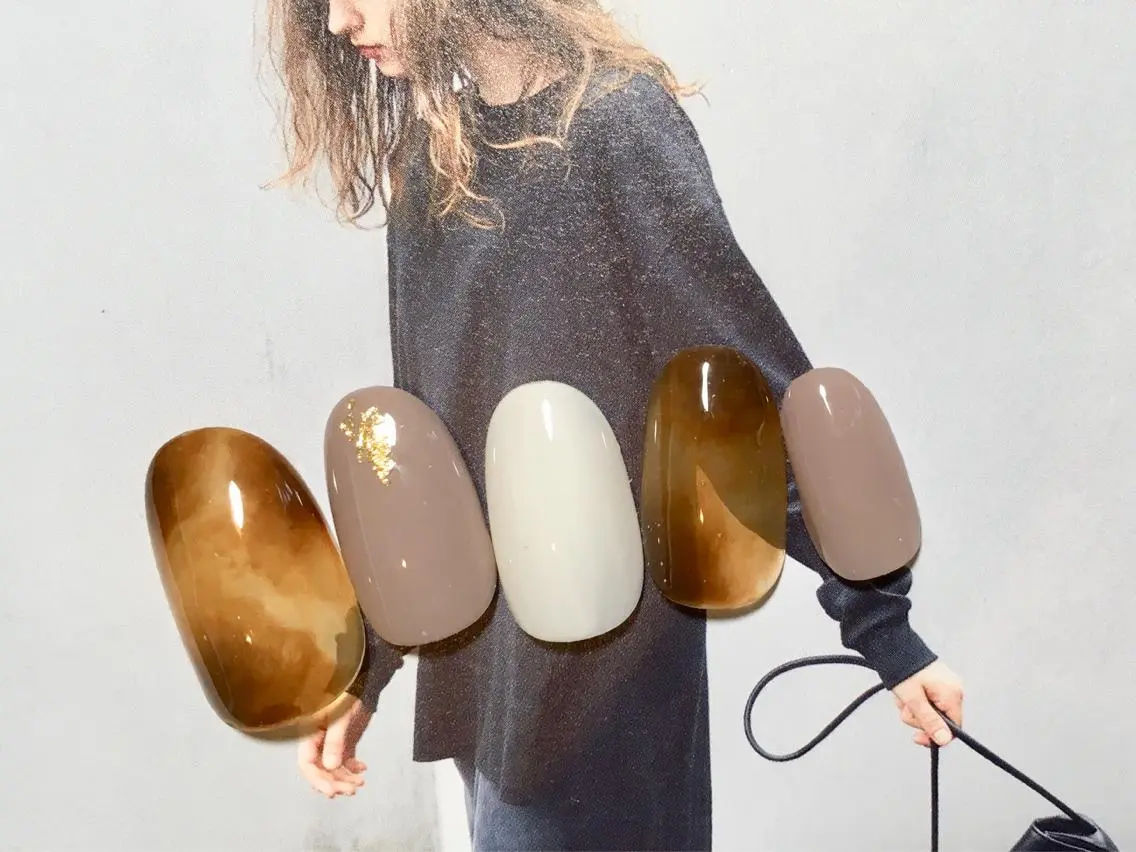 ネイル べっ甲ネイル ハンドネイル DEEP nail salonのネイルデザイン