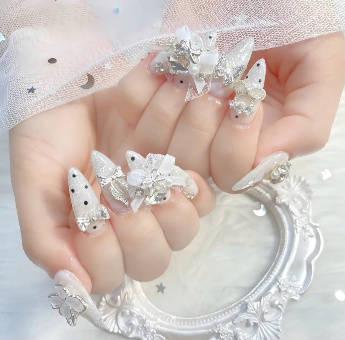 ネイル チークネイル 長さ出し フレンチネイル ジェルネイル グラデーション ハンドネイル THANHTHANH NAILのネイルデザイン