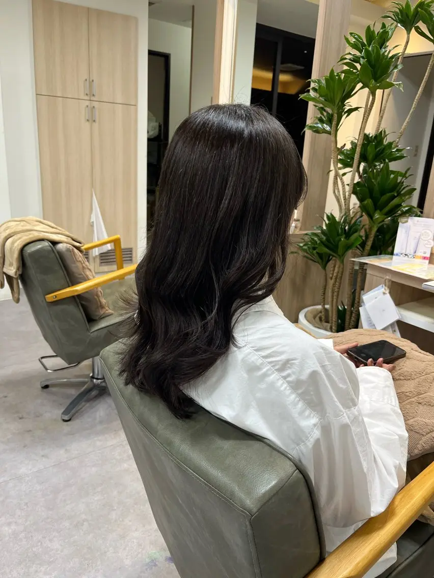 ロング カラー 光本 千紘のヘアスタイル