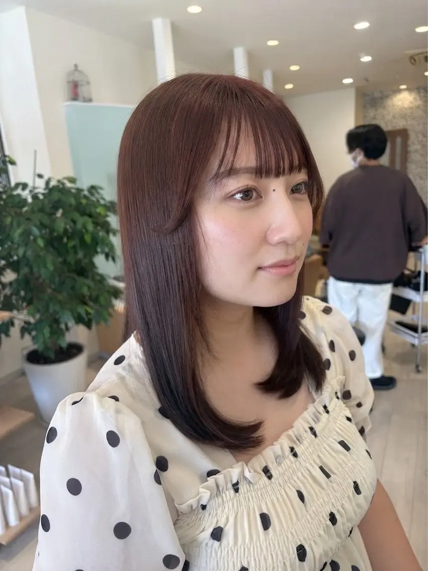 ミディアム U24✨️0円モデル 🎀藤村音寧🎀のヘアスタイル
