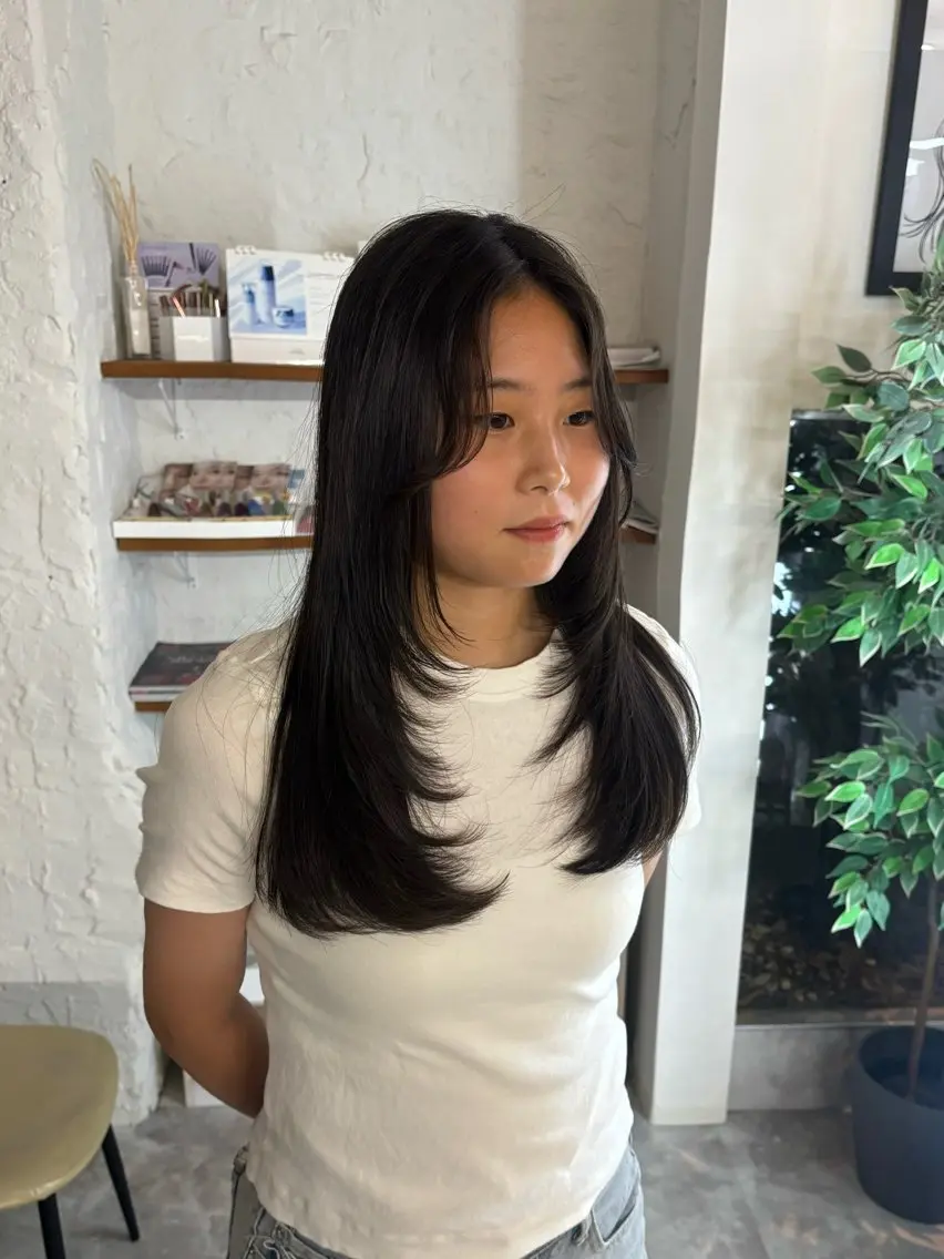 セミロング よこやま かりん🎵のヘアスタイル