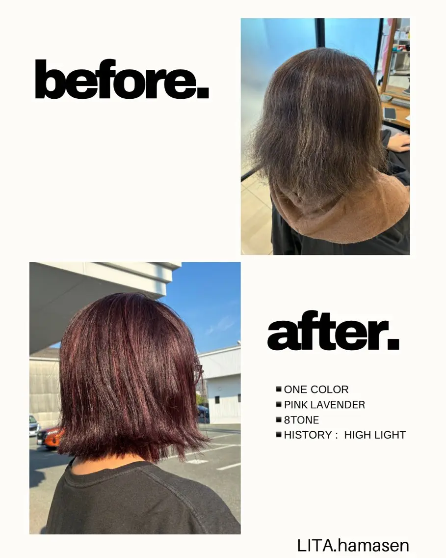 カラー ヘアカラー LiTA 浜線店 小野寺のヘアスタイル