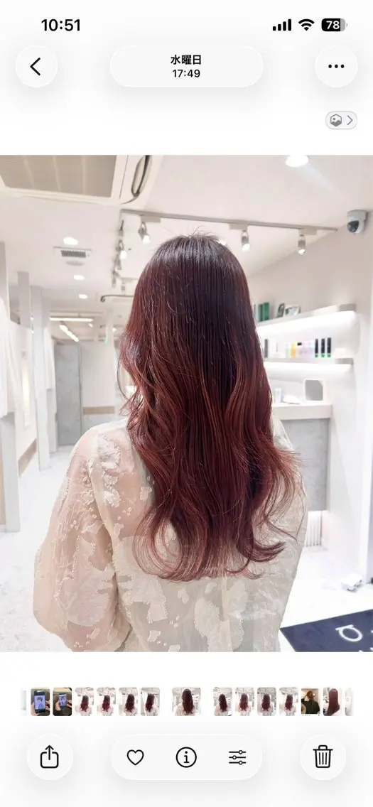 ロング カラー ブリーチ ブラウンカラー ブリーチなしカラー ピンクカラー ピンクブラウン カット ヘアカラー トリートメント 🩰ニシムラヒカリ 半個室salon♡*のヘアスタイル